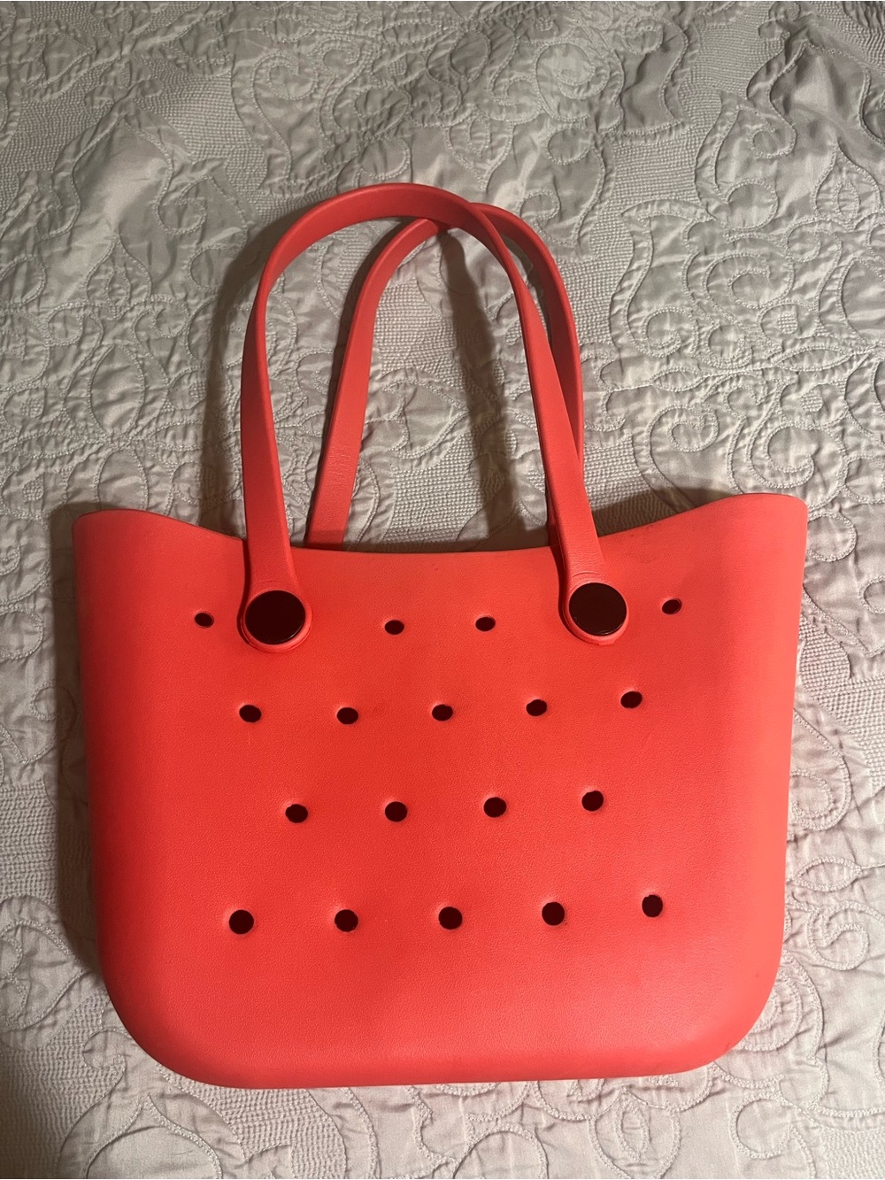 Women's rubber Coral Tote Bag